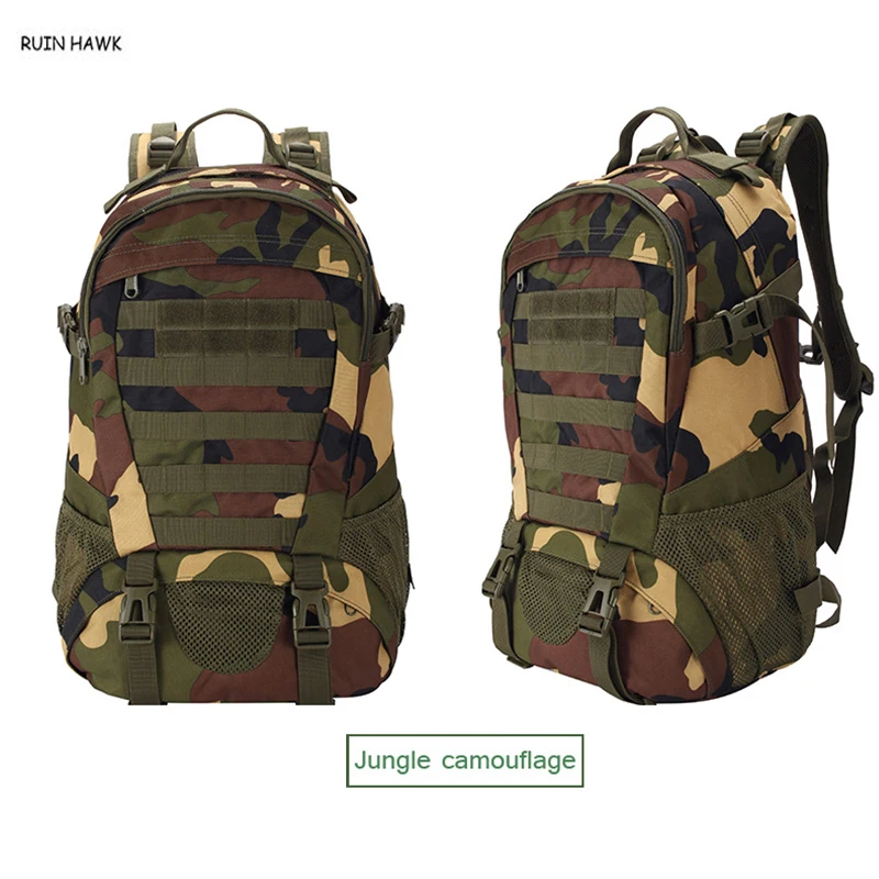 Outdoor Sport Shoulder Backpack Men Hiking Climbing Survival Rucksack Camouflage Military Tactical Backpack About 25L