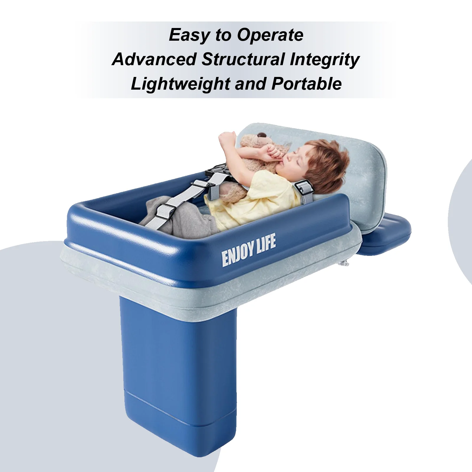 

Кровать-самолет для малышей, детская кровать-самолет, мягкий складной детский надувной матрас с ограждением для полета, кемпинга, детского сада, автомобиля