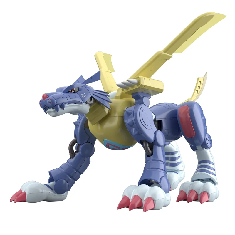 BANDAI Digimon Model rakitan petualangan FRS Kit Model Garurumon logam versi TV figur aktif figur standar naik asli