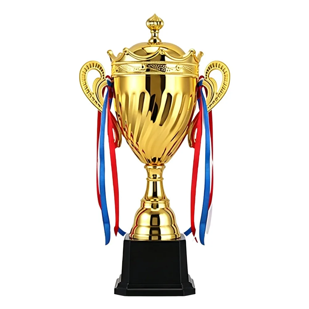 

Champion 29/33/36/41/45.5/50.5cm Trophy Cup Gold Plastic Sculpture Victory Cup Metal Cup With Lid Championship Trophy Team Prize