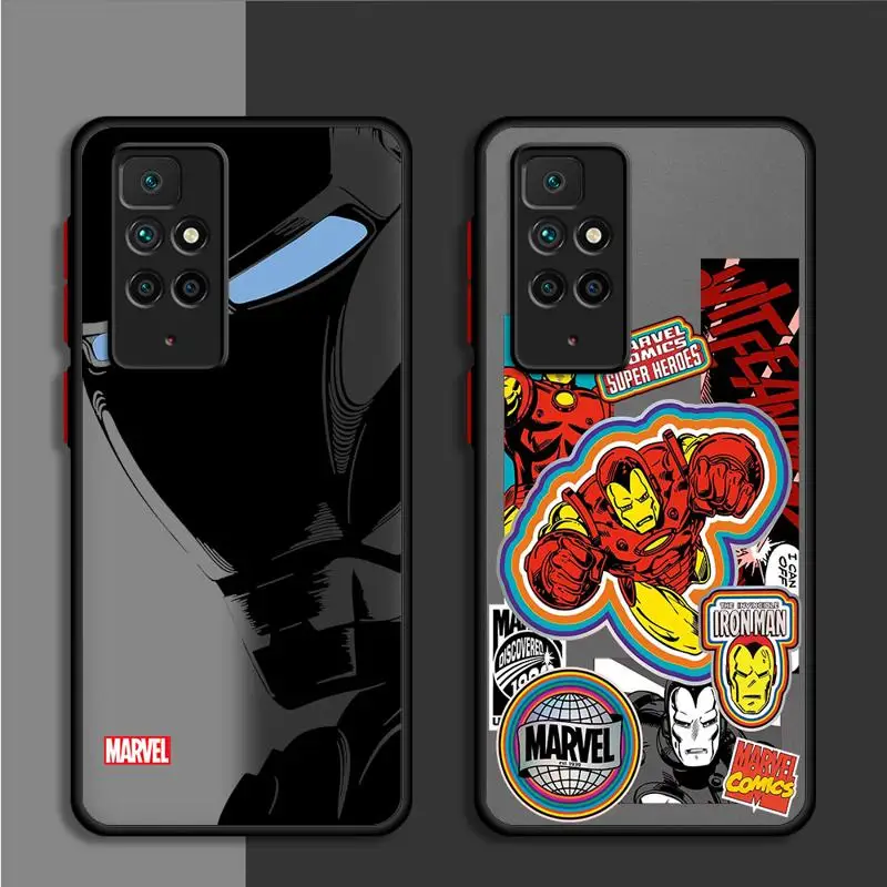 Etui Marvel Spiderman Ironman do Xiaomi Redmi Note 11 13 Pro Plus 10 12 9S 12S 12C 9 8 K40 10C A1 8T 13C Funda Phone Cover