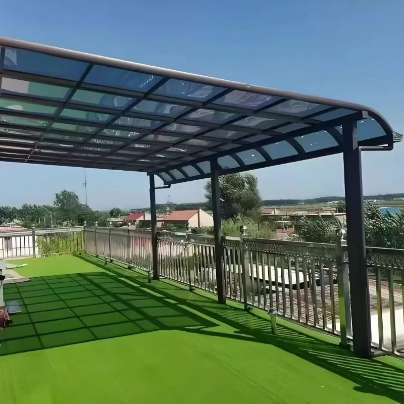 

Custom Outdoor Polycarbonate Curtains Waterproof Aluminum Metal Shed Roof Balcony Agadon Canopy Manual Patio Cover