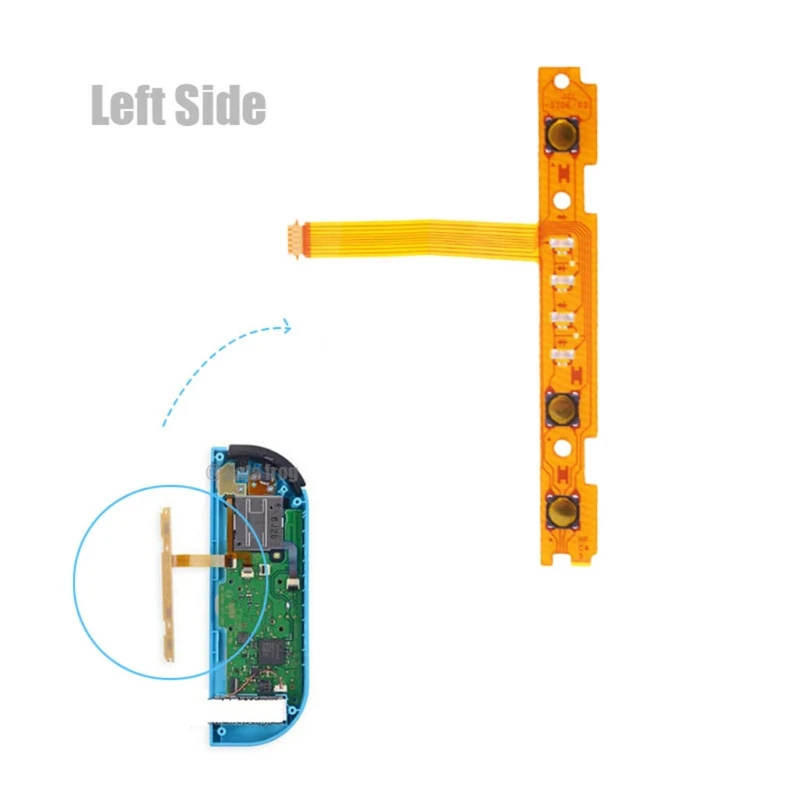 5 in 1 ZL ZR L SL SR Button Key Ribbon Flex Cable Replacement Repair Compatible with Switch Joy Con Controller Spare Parts