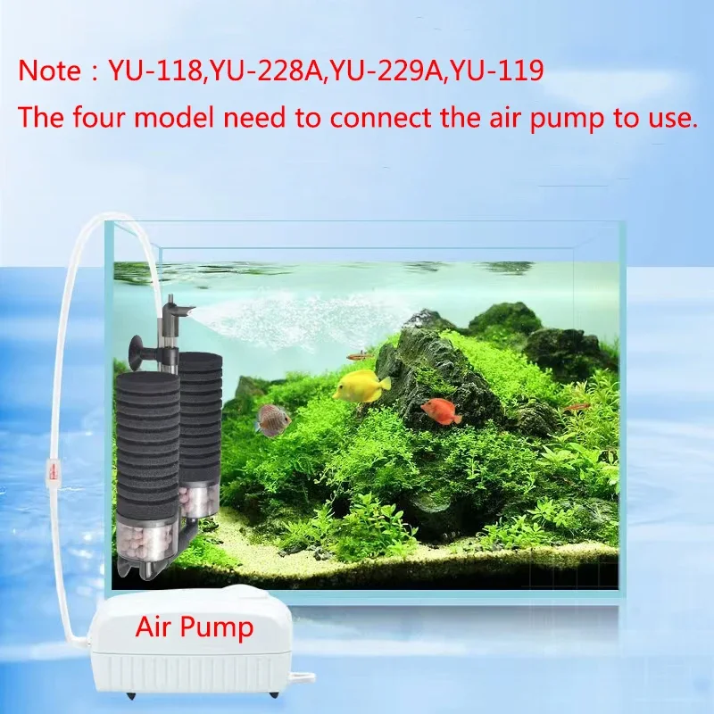 Aquarium Spong Filter for Aquarium Fish Tank Air Pump Skimmer Biochemical Sponge Filter Aquarium Bio Filters Filtro Aquario New