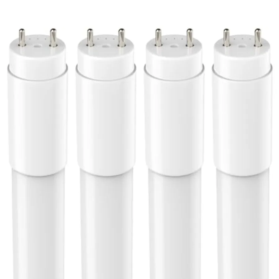 

4 Pack T8 LED Tube Lights 4Feet Fluorescent Replacement 48 Inch 14W 2450LM 5000K Daylight Single or Double End Power Type A+B P