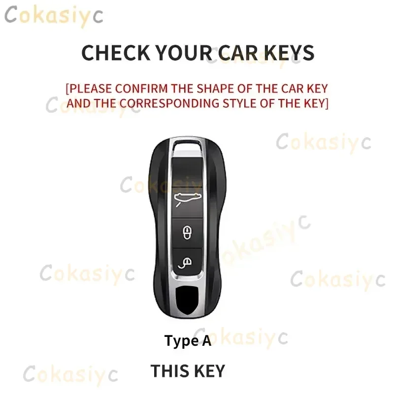 스웨이드 자동차 키 케이스 커버 쉘 포르쉐 파나메라 카이엔 971 911 9YA 마칸 박스터 키리스 프로텍터 키체인 액세서리