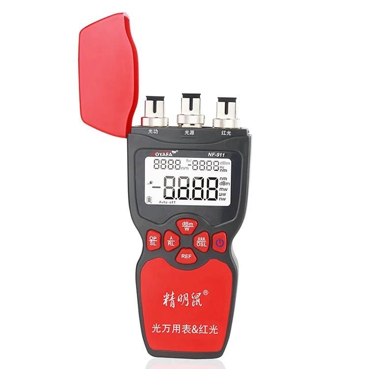 3-in-1 Multimeter Optical Fiber Tester NF-911 Optical Power Meter Tester Visual Fault Locator