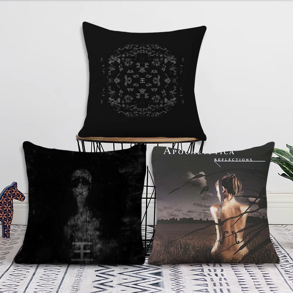 Reflection Band Album Pillow Case For Sofa Bedroom Living Room Office Bedside Table Backrest Cushion Printing Square