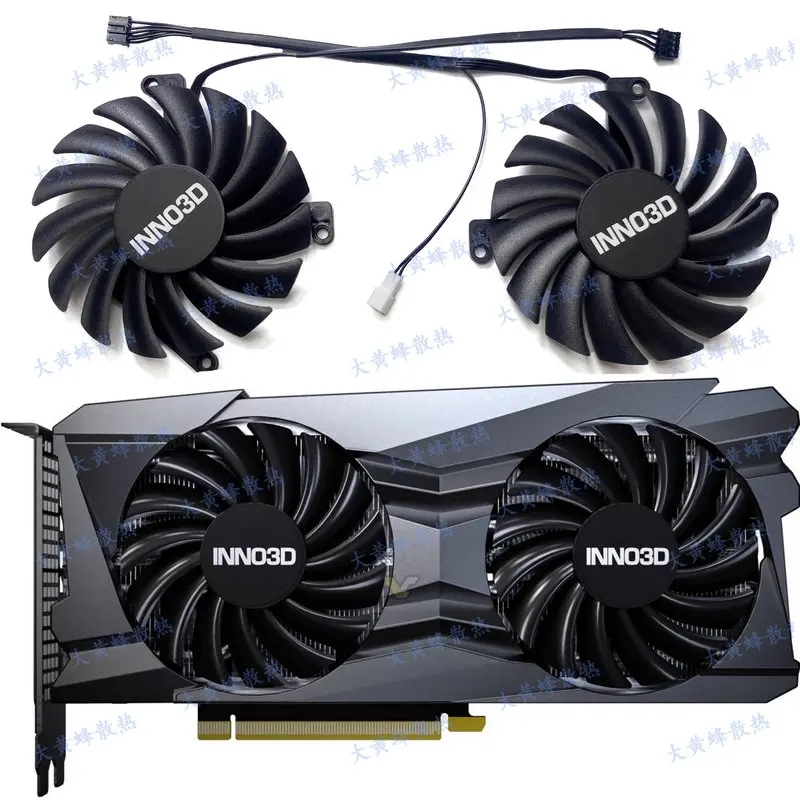 New for INNO3D RTX3060ti TWIN X2 OC Graphics Video Card Cooling Fan CF-12915S