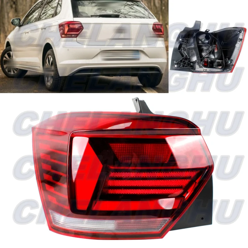 For VW Polo 2018 2019 2020 2021 2022 2023 Left Side Tail Light Rear Brake Lamp Without Bulbs 2G0945095 Car accessories