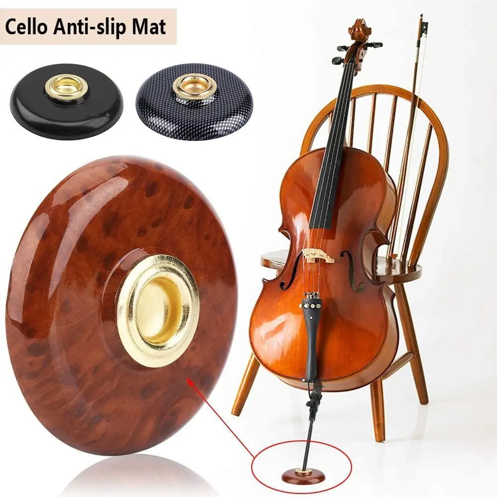 Cello Non-slip Mat Stopper Endpin Stand Rest Holder Eye Parts Cello Round Brown Metal Stopper Musical Pin Pad Instruments D8I8