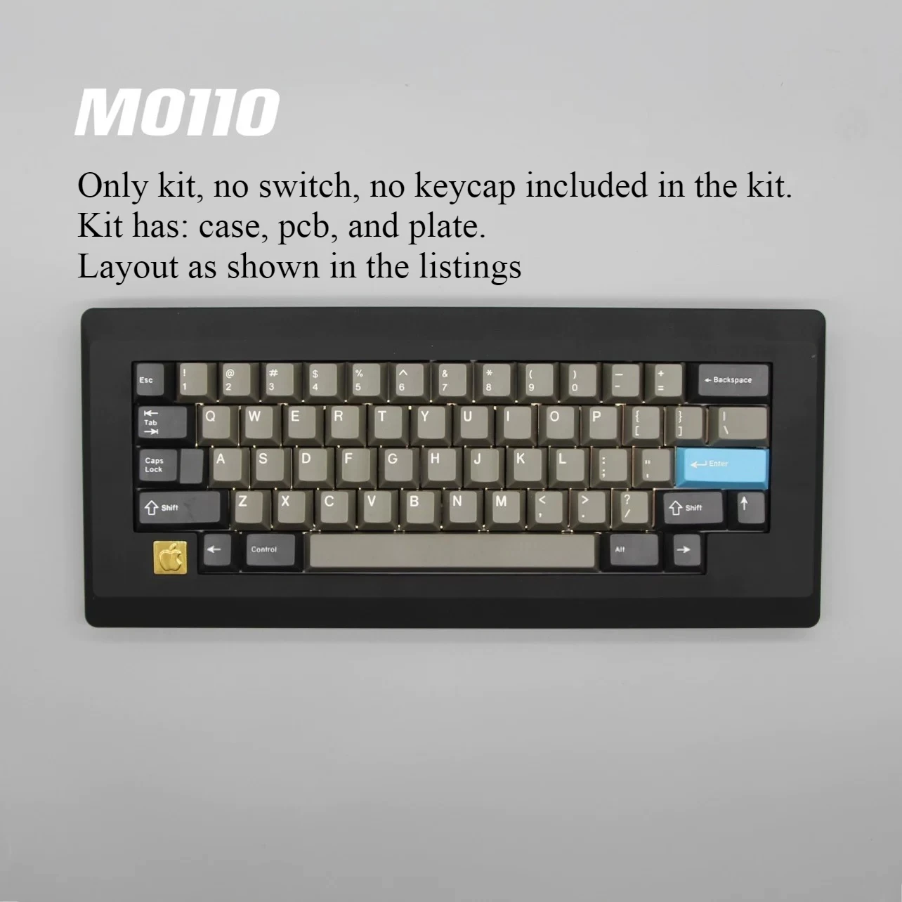 Wired Keyboard Kit Hotswap Black case M0110 retro HHKB Different Layouts