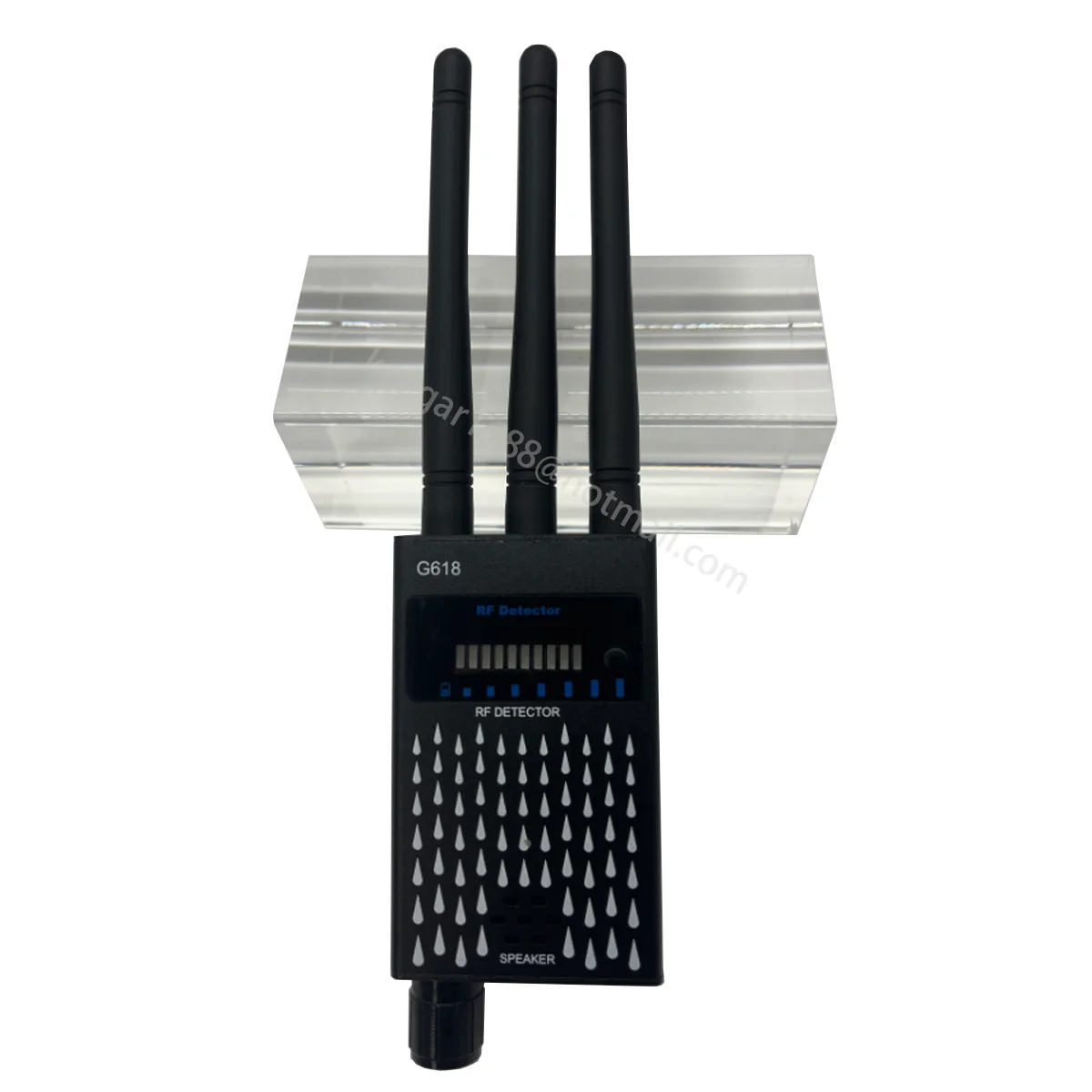 

Радиочастотная подметальная машина G618: шпионские гаджеты обнаруживают скрытые камеры, аудиоустройства, 2G/3G/4G SIM-камеры в помещении/автомобиле, 10-уровневая чувствительность