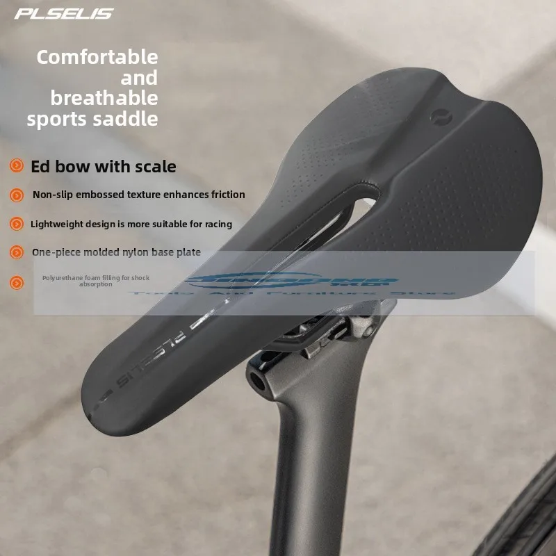 

Pusley bicycle, seat cushion hollow breathable road mountain bike saddle non-slip and wear-resistant comfortable riding seat