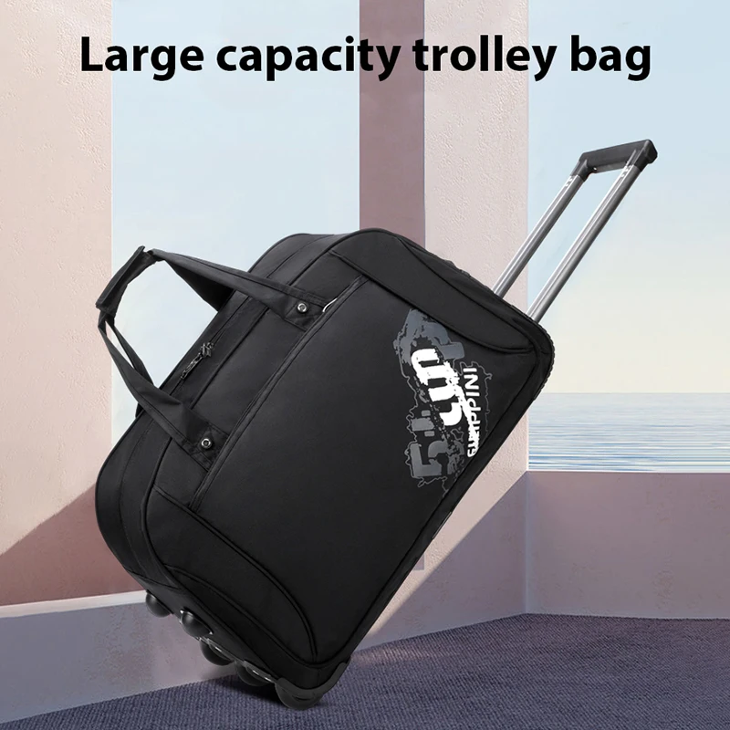 Large Capacity Suitcase Oxford Cloth Trolley Case Foldable Handheld Travel Bag 20\