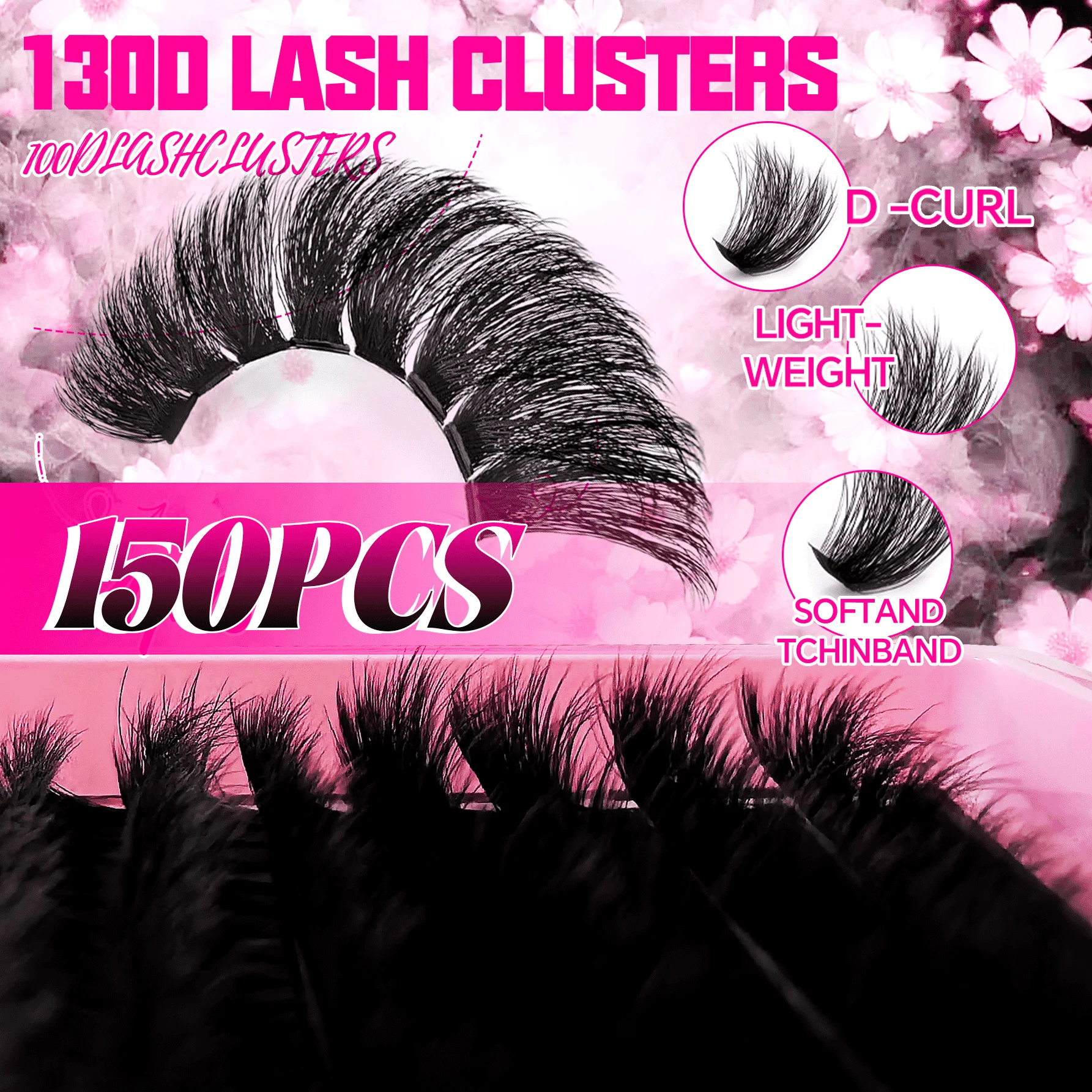 Kit de faux cils ultra denses 150 pièces 130P |   Pas de fous ressemblent un incontournable pour un maquillage épais |   Moelleux volumineux longue durée