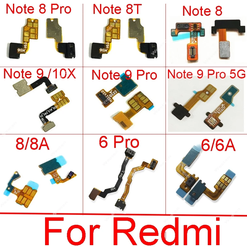 

Гибкий ленточный кабель с датчиком приближения света для Xiaomi Redmi Note 8 8T 9 10X K20 Pro датчик расстояния гибкий кабель Запчасти