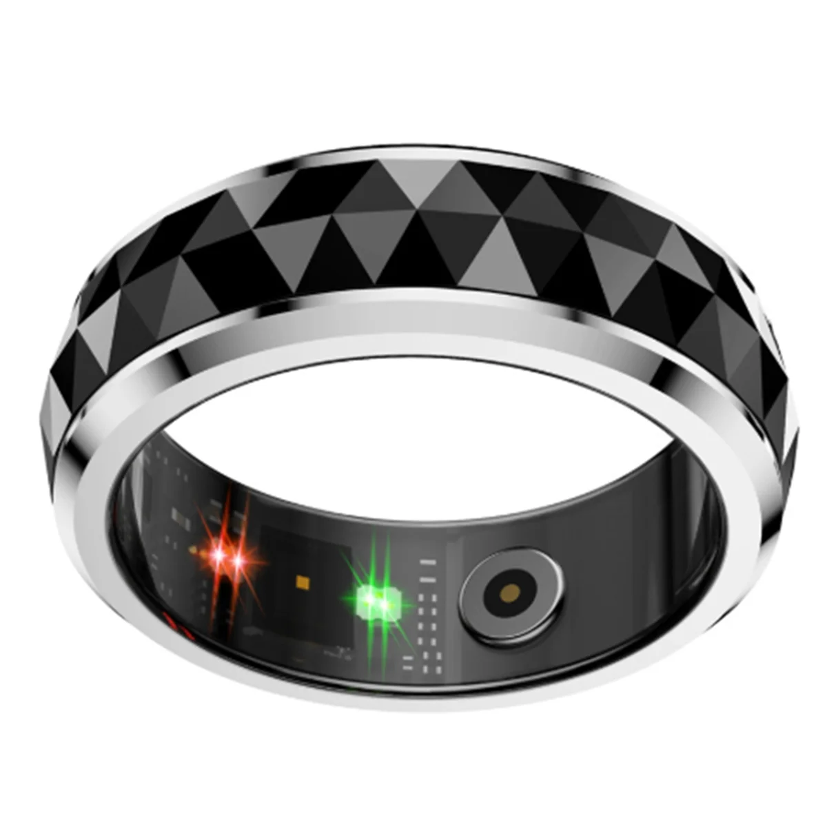 

Смарт-кольцо A07I R11, кольцо для снятия тревоги Fidget Spinner с чехлом для зарядки для мужчин, монитор здоровья и сна, водонепроницаемость 5 АТМ, C