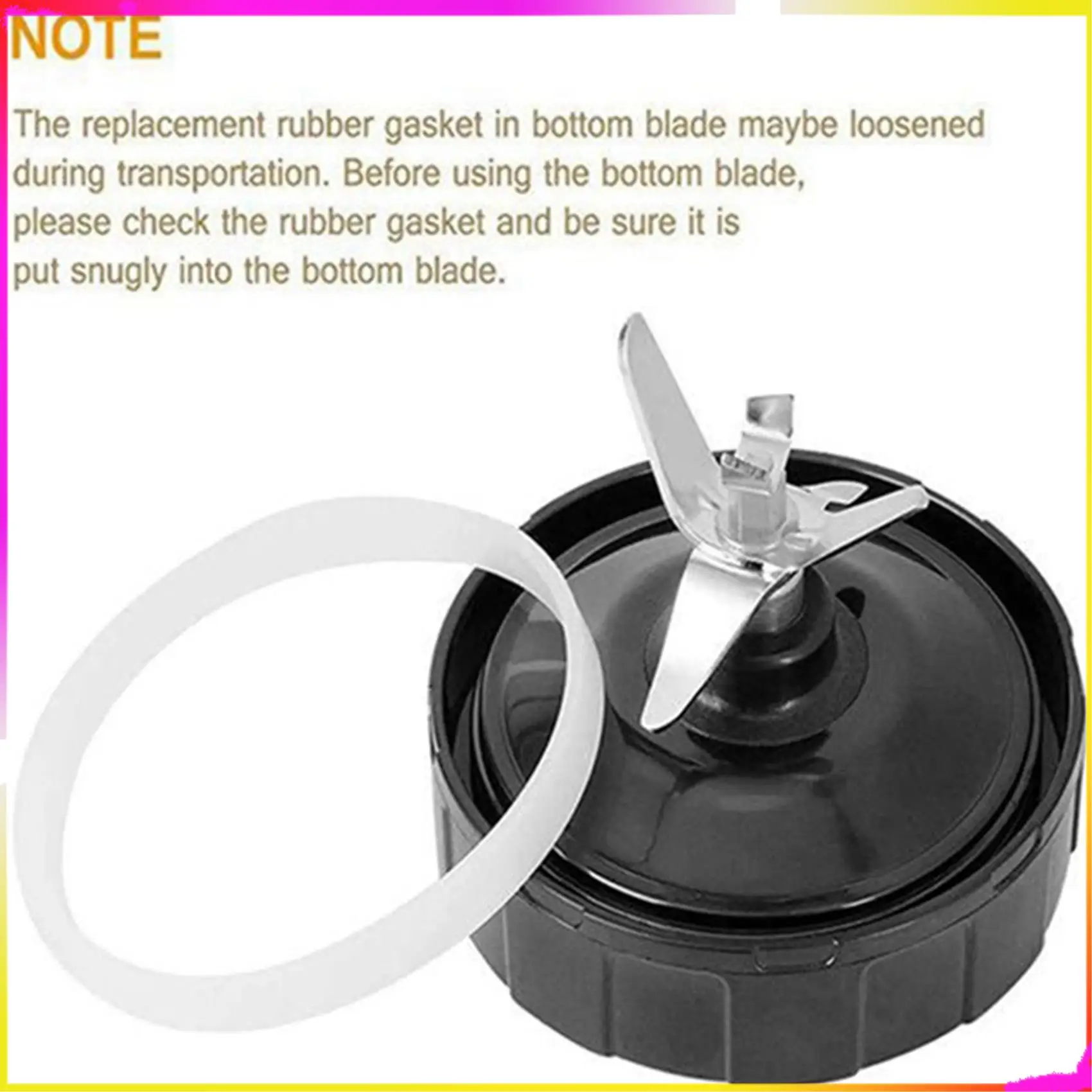 

M04K 6X 7 Fins Extractor Blades Replacement Part For Nutri Ninja Blender,Extractor Blade For Auto IQ BL682 BL480 BL640 NN102