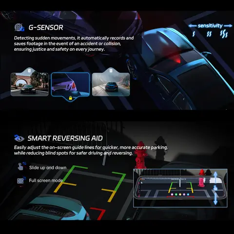 10 best sales rearview mirror dual channel recorder - №9