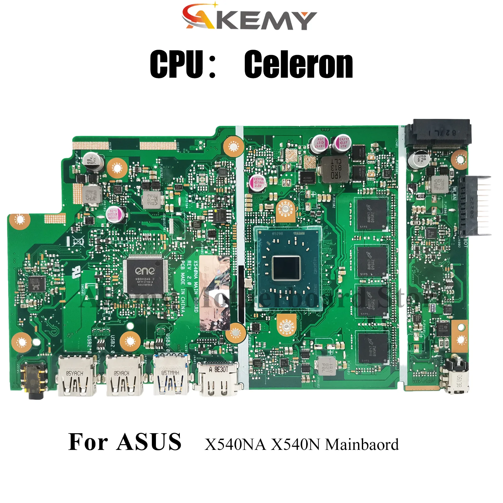 

X540NA Материнская плата для ноутбука ASUS VivoBook D540N X540NA A540N R540N X540NV X540N F540N Материнская плата для ноутбука с процессором Celeron stk