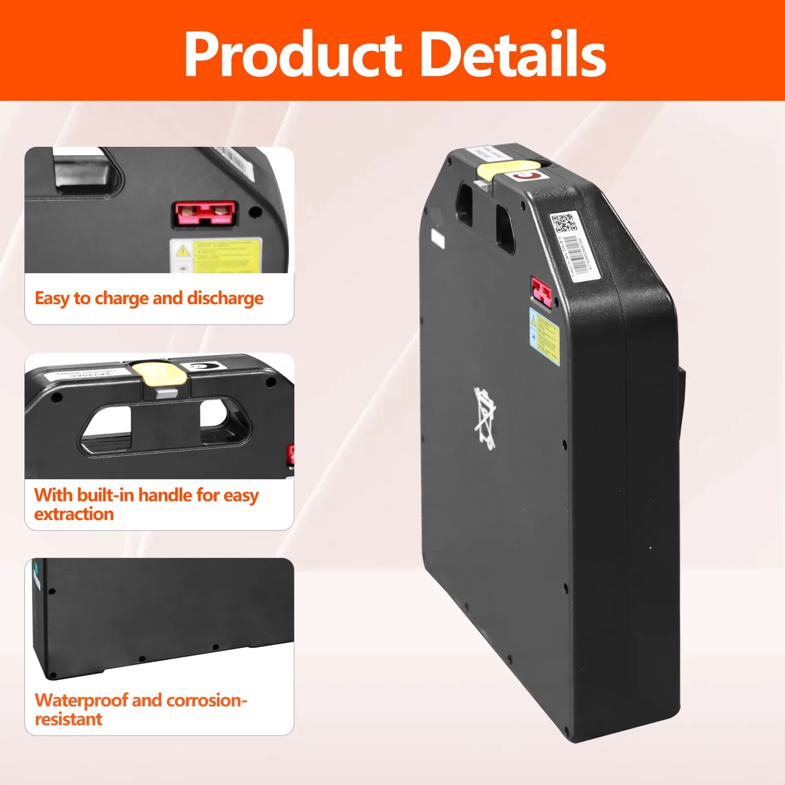 24V 20Ah LiFePO4 Lithium Battery Compatible with NOBLELIFT ATOM PTE15Q-A Li-ion Electric Pallet Truck
