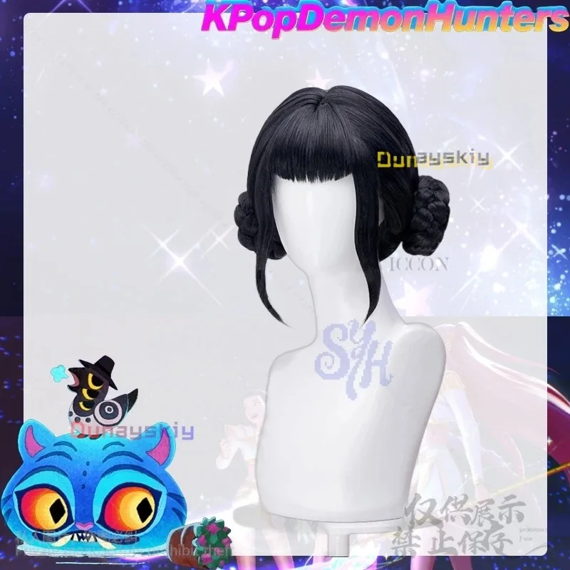 lili 123Kpop Demon Cosplay Anime Movie Huntrix Korea Girls Group Rumi Mira Zoey Y2K Jirai Kei Wigs Props For Fashion Halloween P