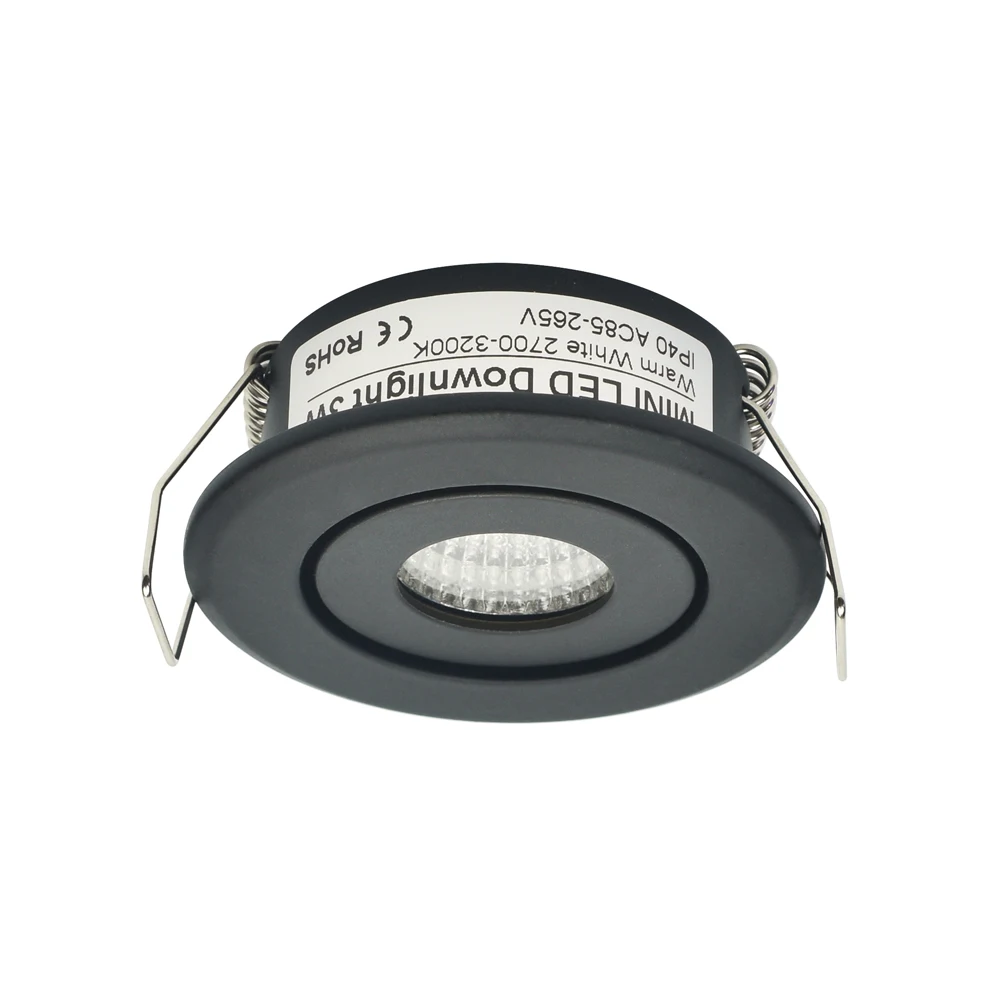 Mini LED typu Downlight oświetlenie punktowe sufitu COB 3W DIY gwiaździste niebo światła do szafki przycięte do domu 40-45mm AC85-265V