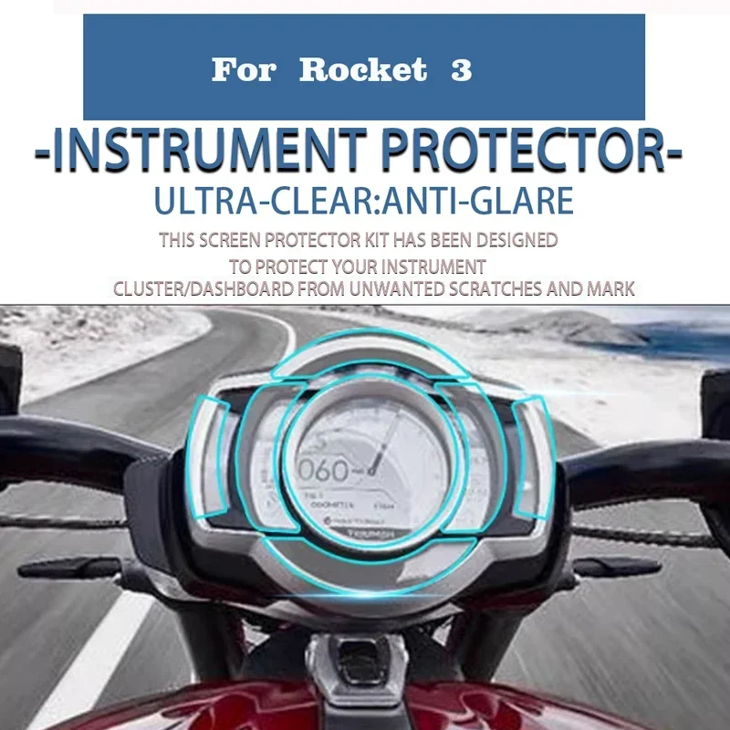 Motorcycle instrument screen protector suitable for Triumph Rocket III 3 GT R 3GT