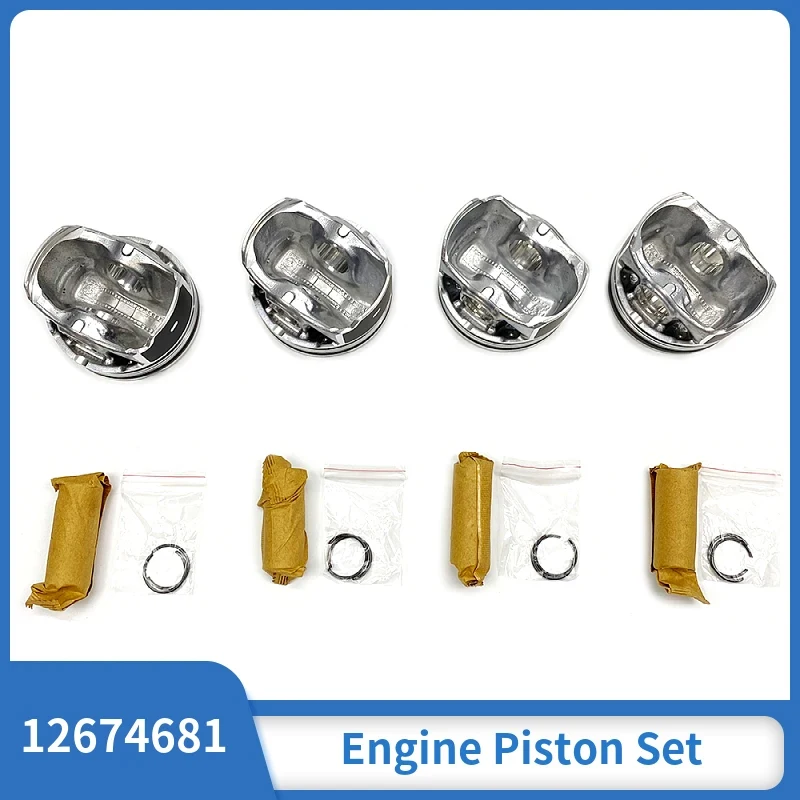 

Engine Piston Set STD For Buick Chevrolet Malibu 1.5T Envision 1.5L Equinox 12674681 4 Pcs Pin Clip Assembly Kit Car Accessories
