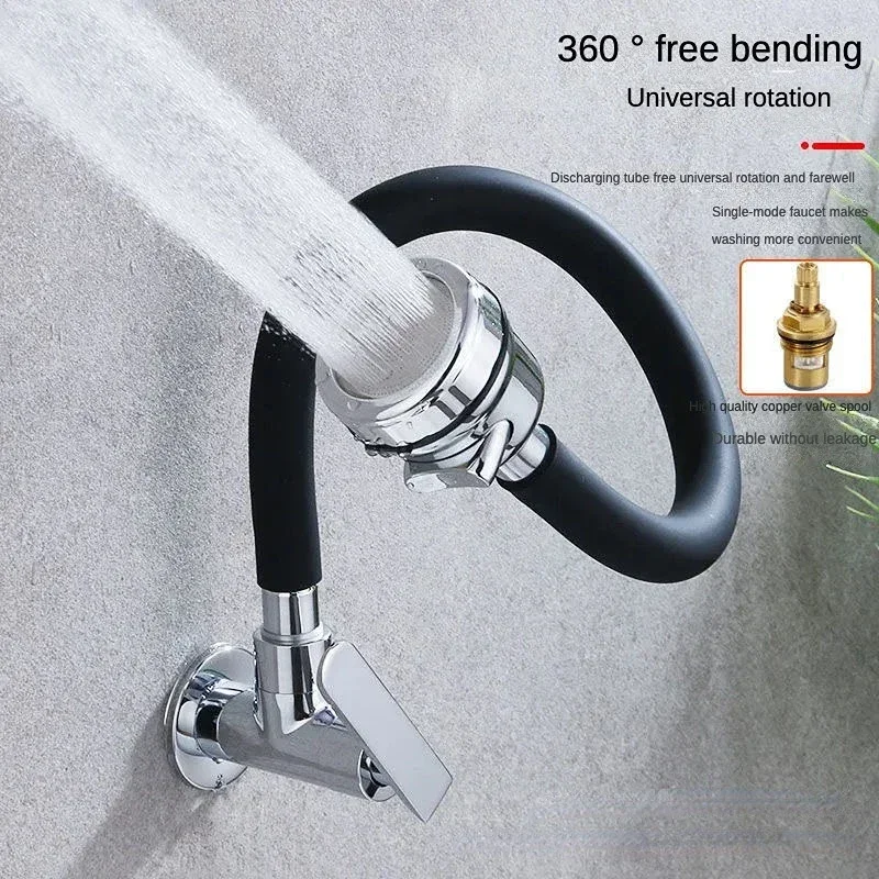 

Bathroom Universal Rotating Single Cooling Kitchen Simple Faucet Household Washing Basin Sink Laundry Pool Spillproof Faucet