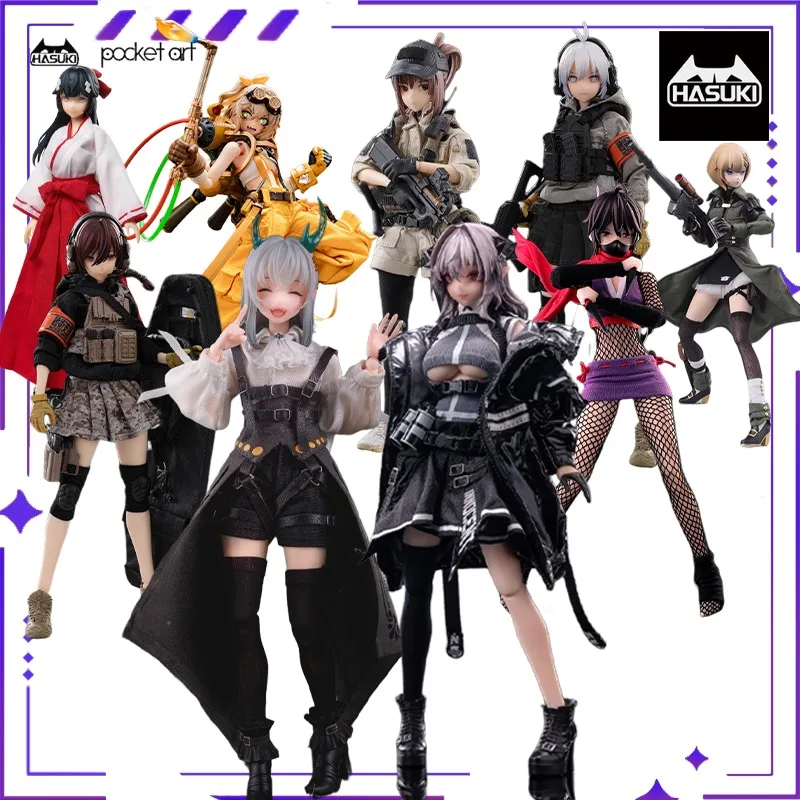 

HASUKI Original Pocket Art Series PA009 Enchanted Witch Sister Furid Model Handmade, Movable Humanoid Doll Collection Decoration