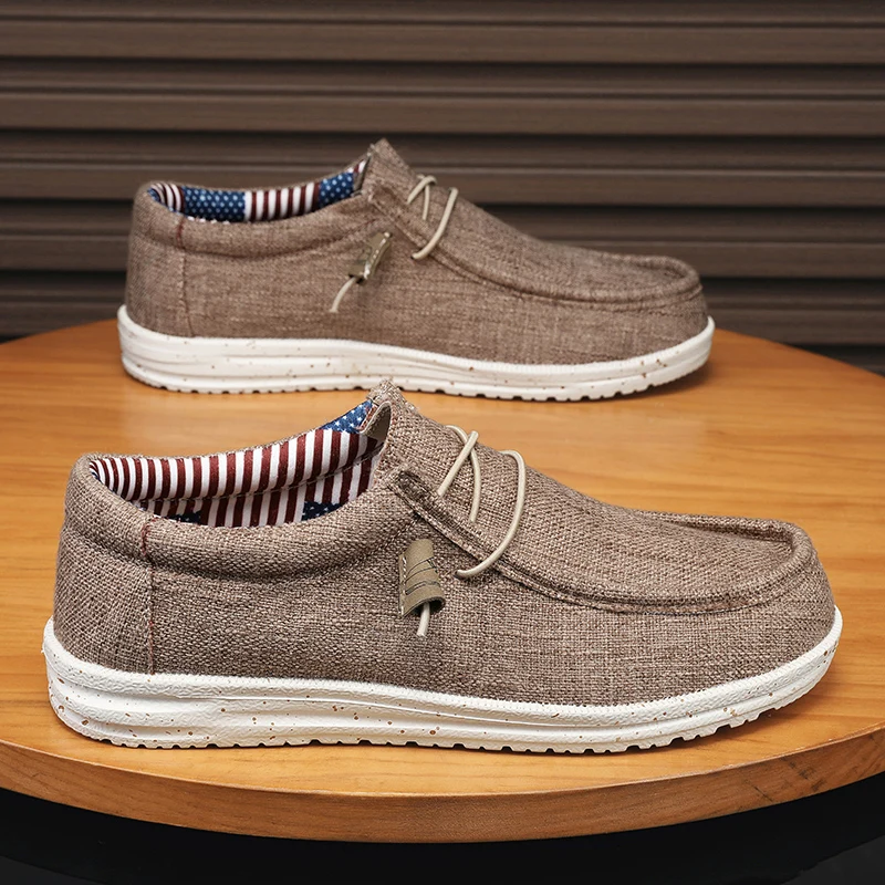 Men's Mesh Loafers Autumn Mens Vulcanized Shoes Breathable Lightweight HikingOutdoor Sports Shoes Zapato Abierto Scarpa Aperta