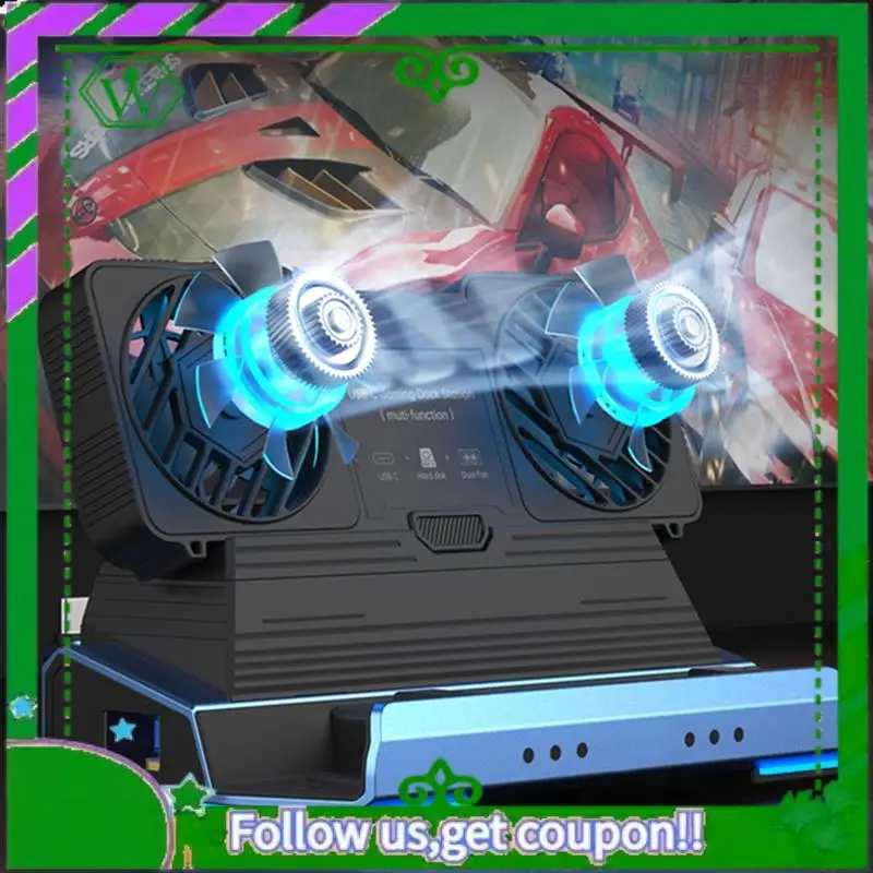 

Надежная док-станция, двойной охлаждающий вентилятор, 4K при 60 Гц, PD100 Вт, Gigabit Ethernet для Steam Deck OLED, ROG X и Legion Go