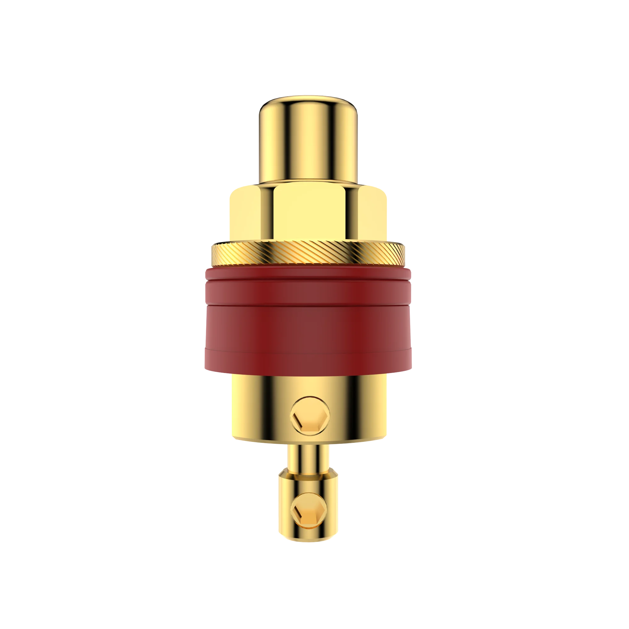 Viborg Pure Copper Female RCA Jack Connector Terminal 24K Gold Rhodium Plated Hifi Audio Video Signal Input Output Socket PTFE