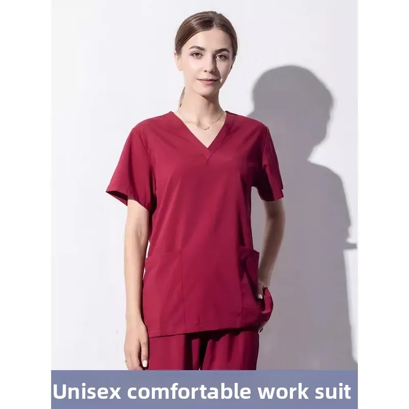 Hand-washing Dress Women's Short-sleeved Surgical Gown for Dentists, Beauty Hospital Hand-washing Suit, Nurse Uniform Set