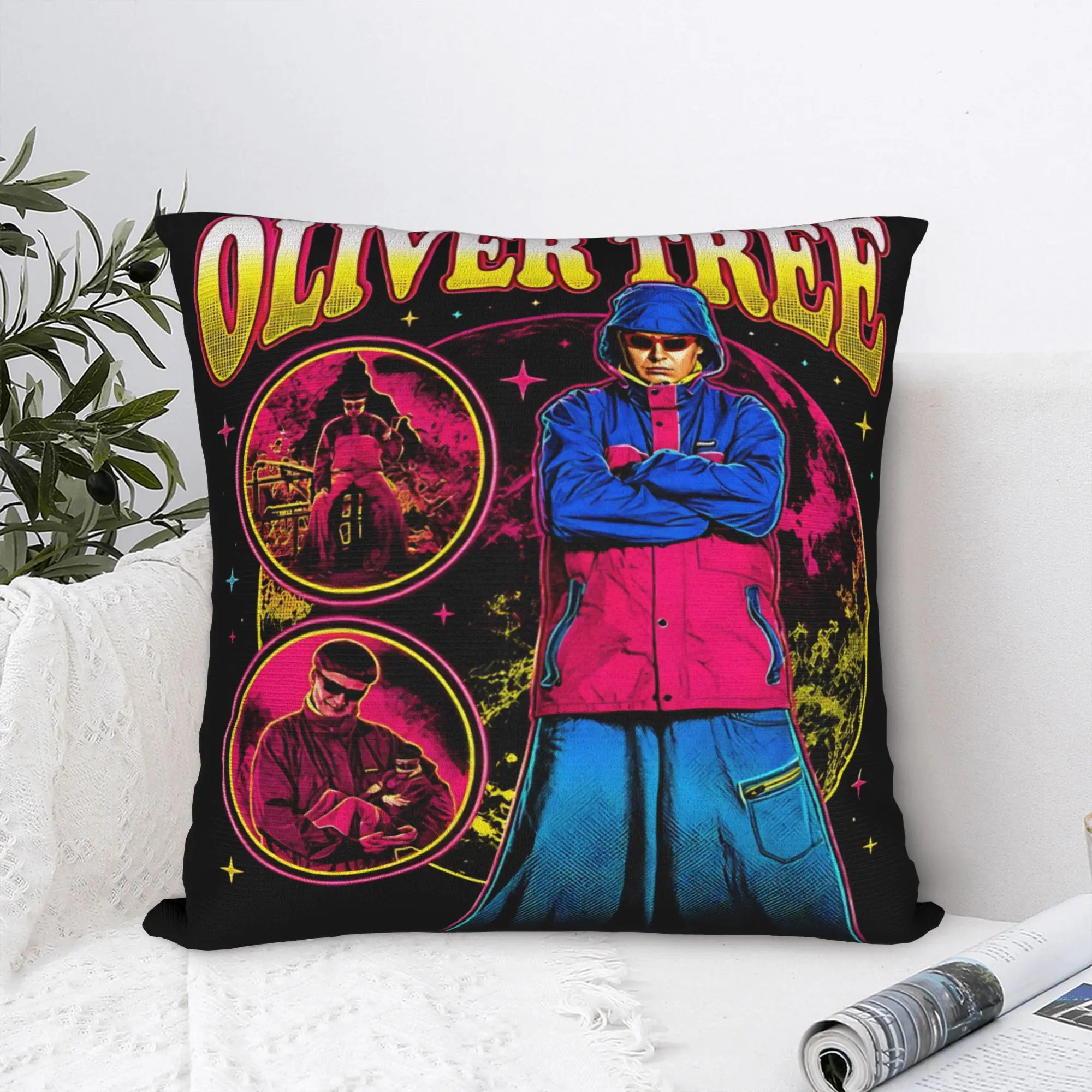 In loving memory OT, Oliver Tree Rest In Peace 1993 to 2026 Memoria Pillow Case Pillow Cover Pillowcases For Couch Sofa Bedroom