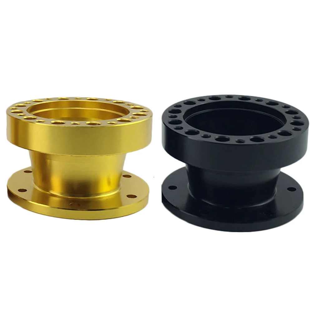 Universal Steering Wheel Hub Spacers 83mm 57mm 51mm Steering Wheel Hub Boss Kit Adapter Spacers Black/Gold Aluminum Auto Parts