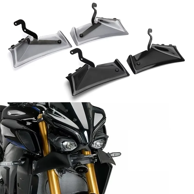 A11F-Motorcycle Front Wheel Fender Beak Nose Downforce Cowl Spoiler Cover For Yamaha MT-10 MT10 Mt10 SP 2022-2024
