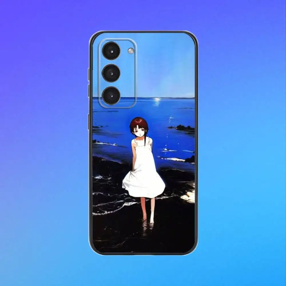 Черный мягкий чехол для телефона S-Serial Experiments L-Lain для Samsung Galaxy A73, A72, A71, A53, A52