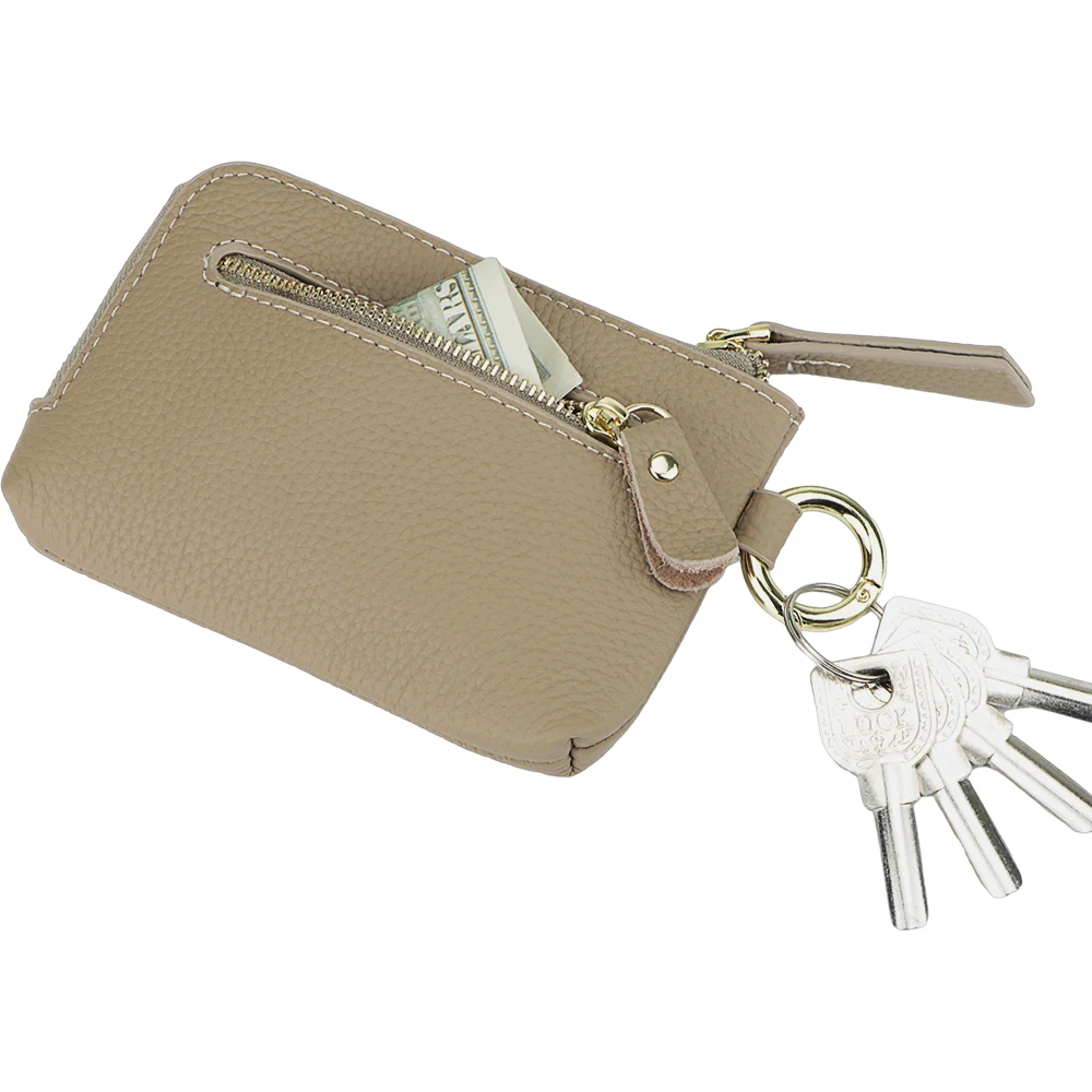 Royal Bagger Coin Purse for Women Genuine Cow Leather Fashion Thin Card Holder Small Storage Bag Girls Change Pouch Wallet 1542