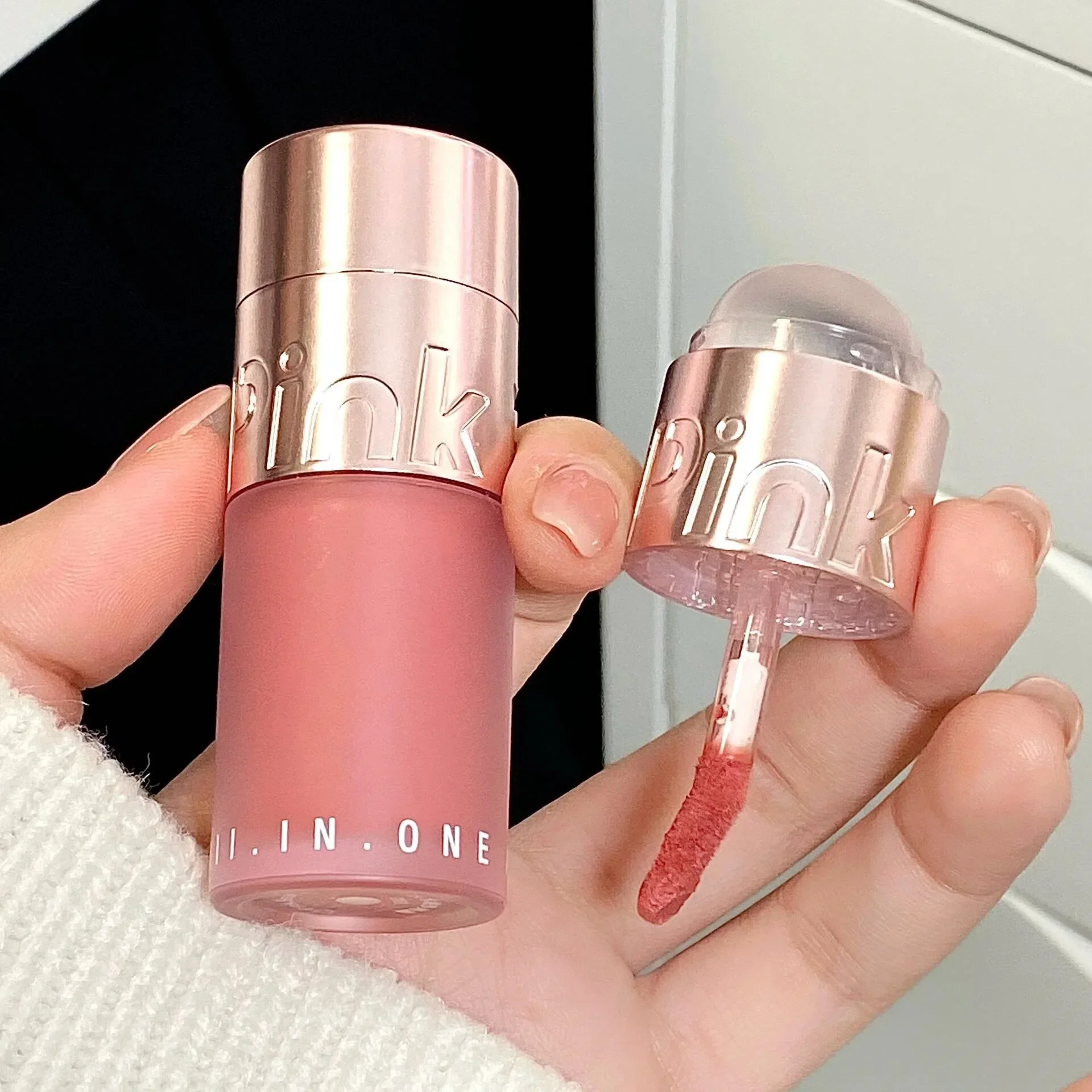 

Оригинальный многоцелевой крем Pinkbear, румяна для контура, хайлайтер для губ, глазурь для губ, матовые увлажняющие, питательный макияж, красота