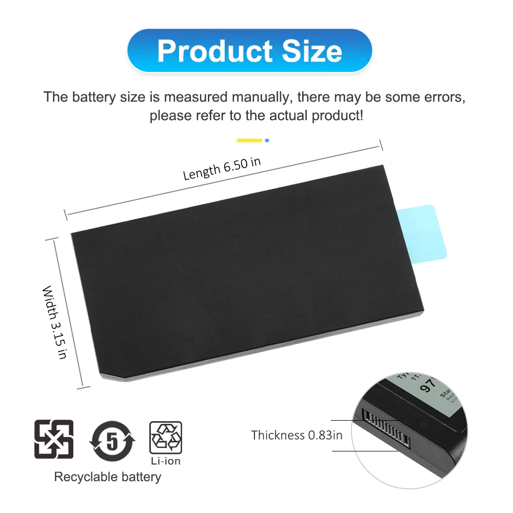 ETESBAY-Batterie d'ordinateur portable X8VWF pour Dell Latitude 14, robuste, 5404, 5414, E5sediExtreme, 7404, 7414, E7sediSeries, 4XKN5, DKNKD, P45G, P46G