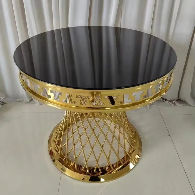 Pedestal Round Pillar Cylinder Party Supplies Wedding Decoration Display Stand Cake Flower Desert Table Cylinder Gold Plinth