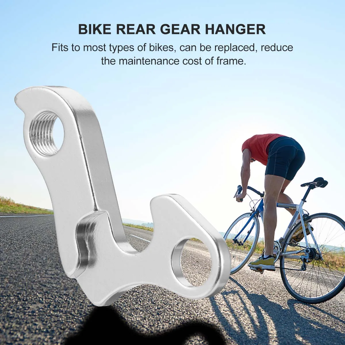 

Universal Alloy Bike Rear Derailleur Hanger Frame Tail Hook Replacement Parts Fits Most Bikes Durable Easy Install Smooth