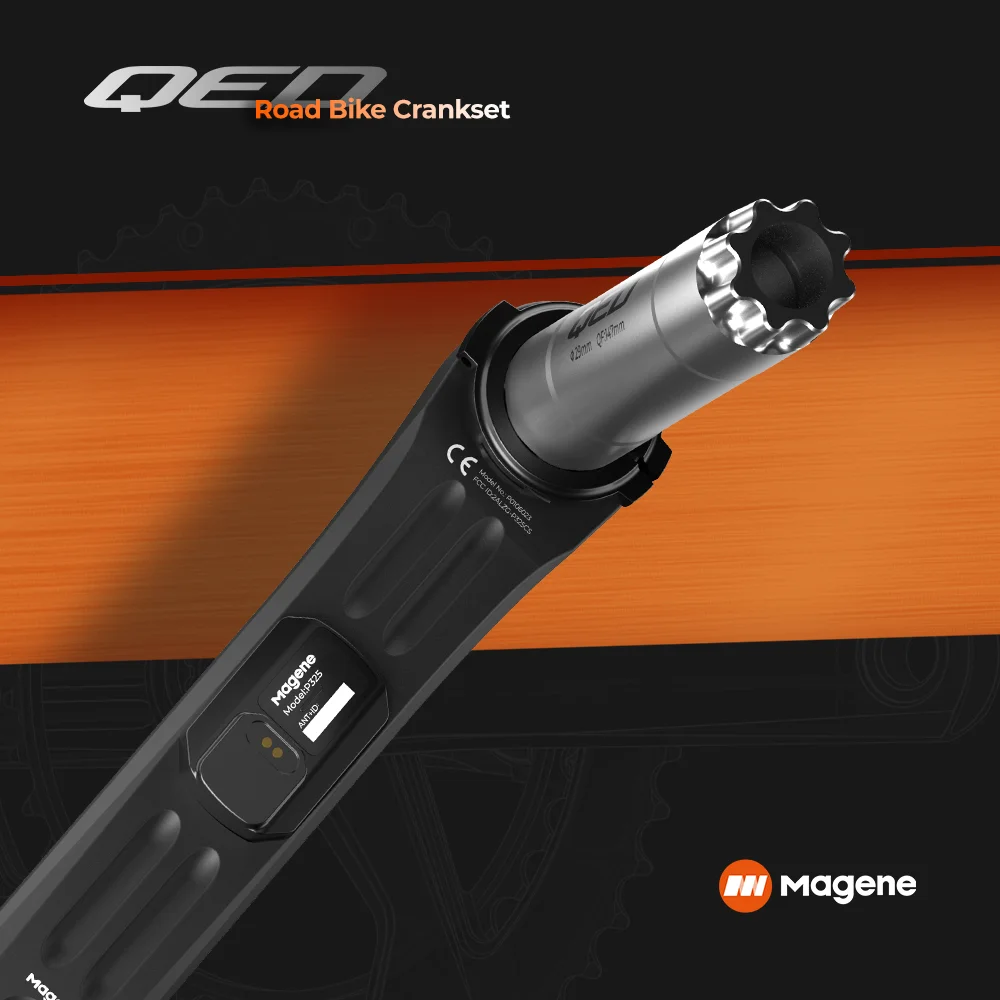 Magene Road Bike QED P505 Spider Power Meter Highly Compatible DUB Spindle Integrated Bolt-free Chainring Durability