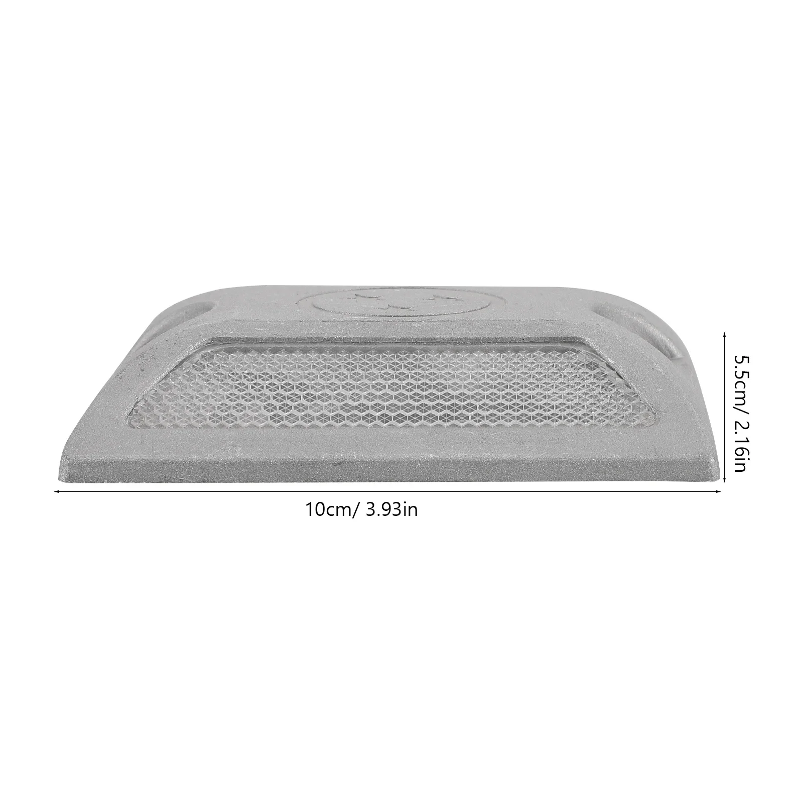 2 قطعة ترصيع الطريق الألومنيوم المصبوب علامات الرصيف العاكسة للممر الطريق السريع مجال الرياضة عاكسات الطريق السلامة في الهواء الطلق #2