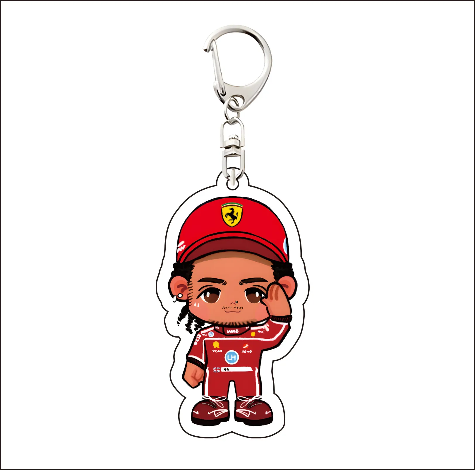 Anime Fast Furious Racing Driver 6CM Cute Acrylic Keychain LL/MV/AKA/CL/LN/OP/AA/CS/LS/FA Bag Decoration Perfect Gift for Fans