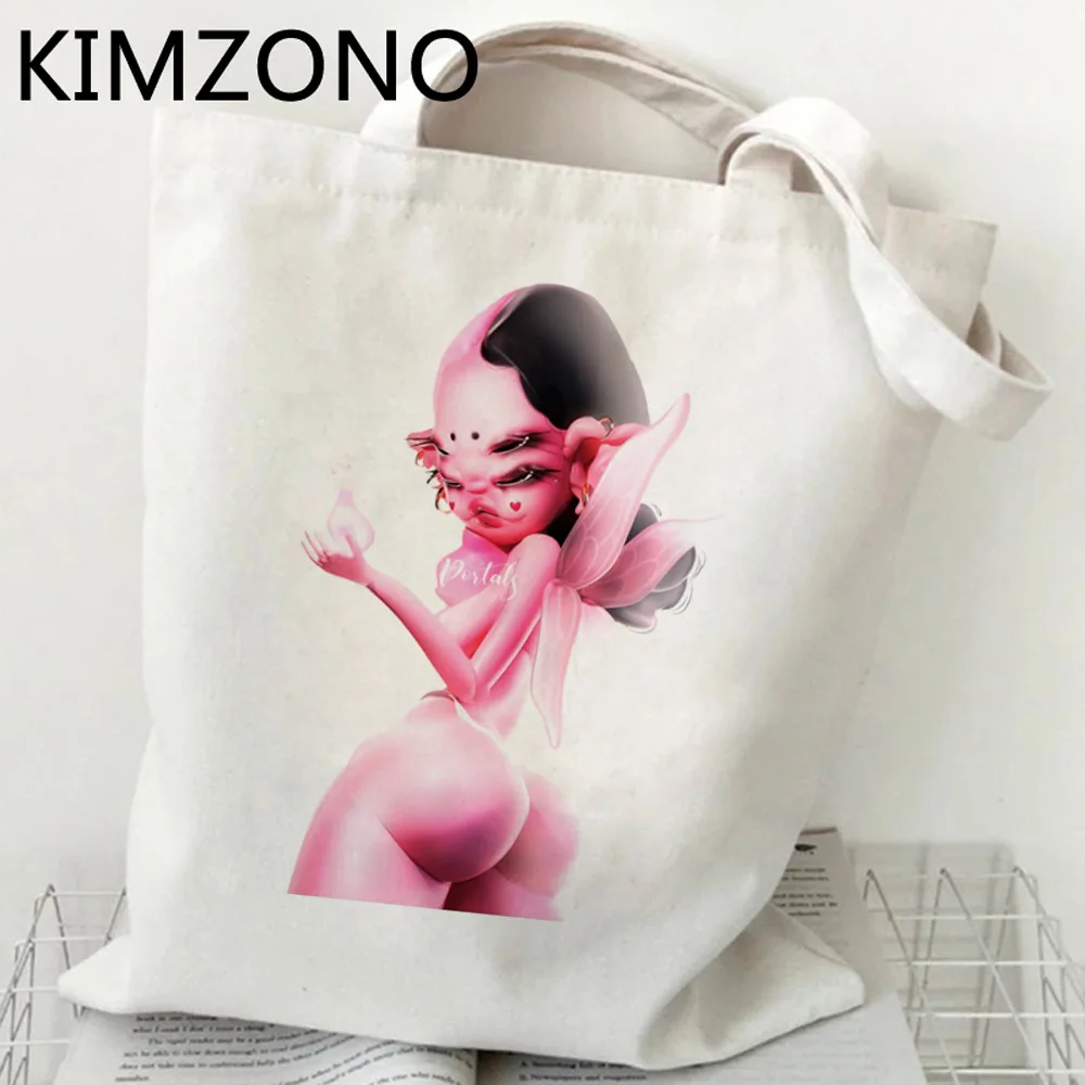 

Melanie Martinez shopping bag shopping grocery reusable canvas eco tote bag bolsas ecologicas tote reciclaje sac tissu