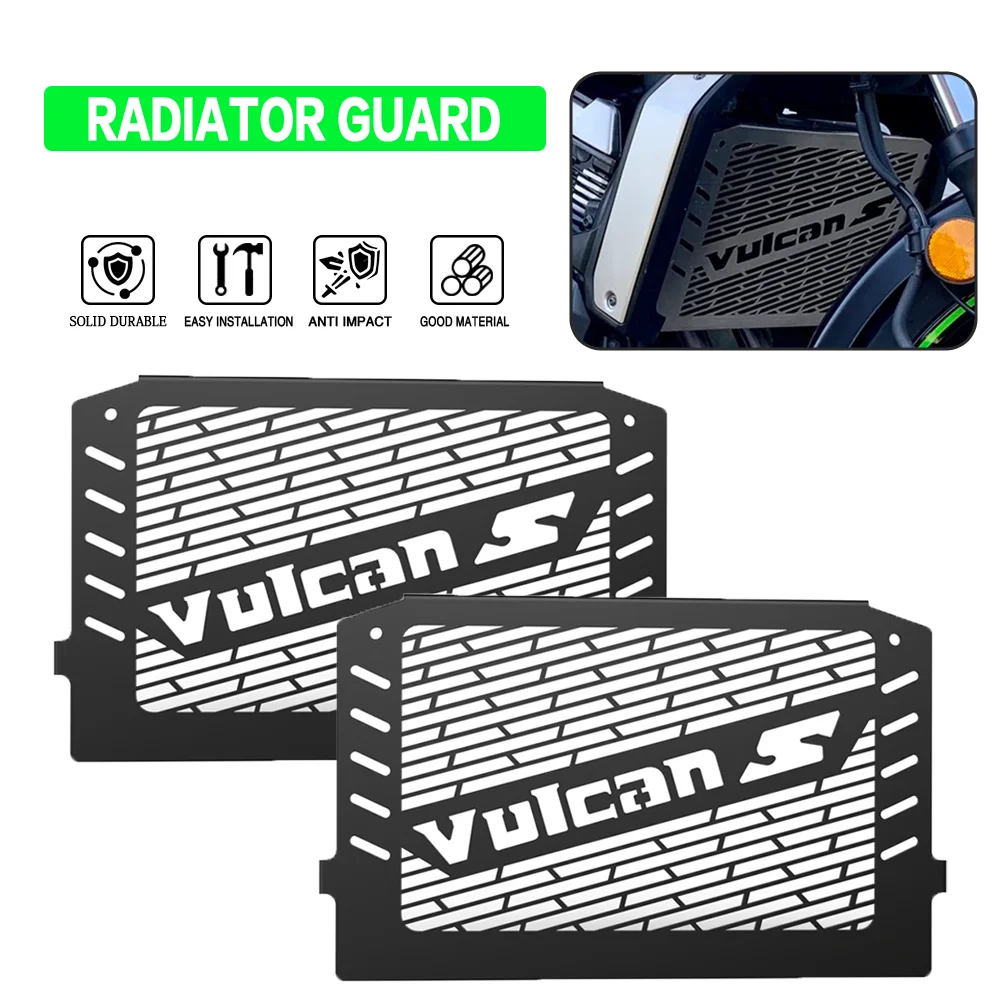 

For Kawasaki Vulcan S650 VULCAN S 2015-2024 2025 2026 Motorcycle Radiator Grille Guard Oil Cooler Cooling Grill Cover Protector